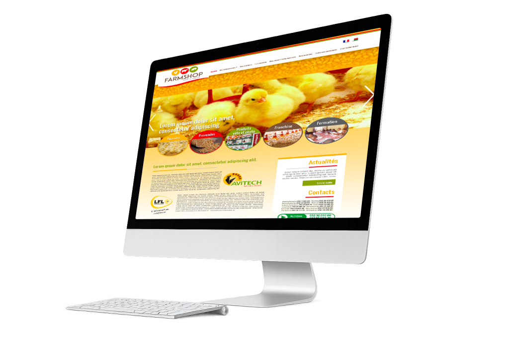 Outsourcing Madagascar Farmshop 1 Agence web Madagascar farmshop main desktop