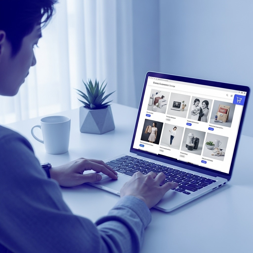 Outsourcing Madagascar 10 raisons d'avoir un site internet en 2025 3 Exemple de boutique en ligne professionnelle avec catalogue produits et panier d’achat.